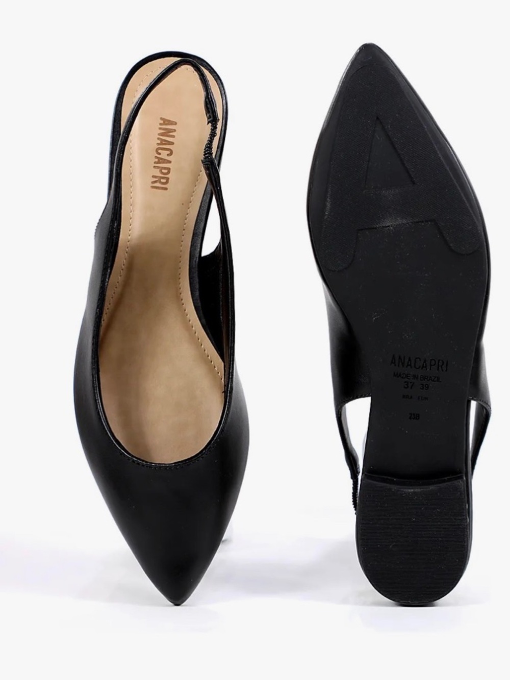 Anacapri Black Ballet Flats | Brazilian Brand | Women's Shoes